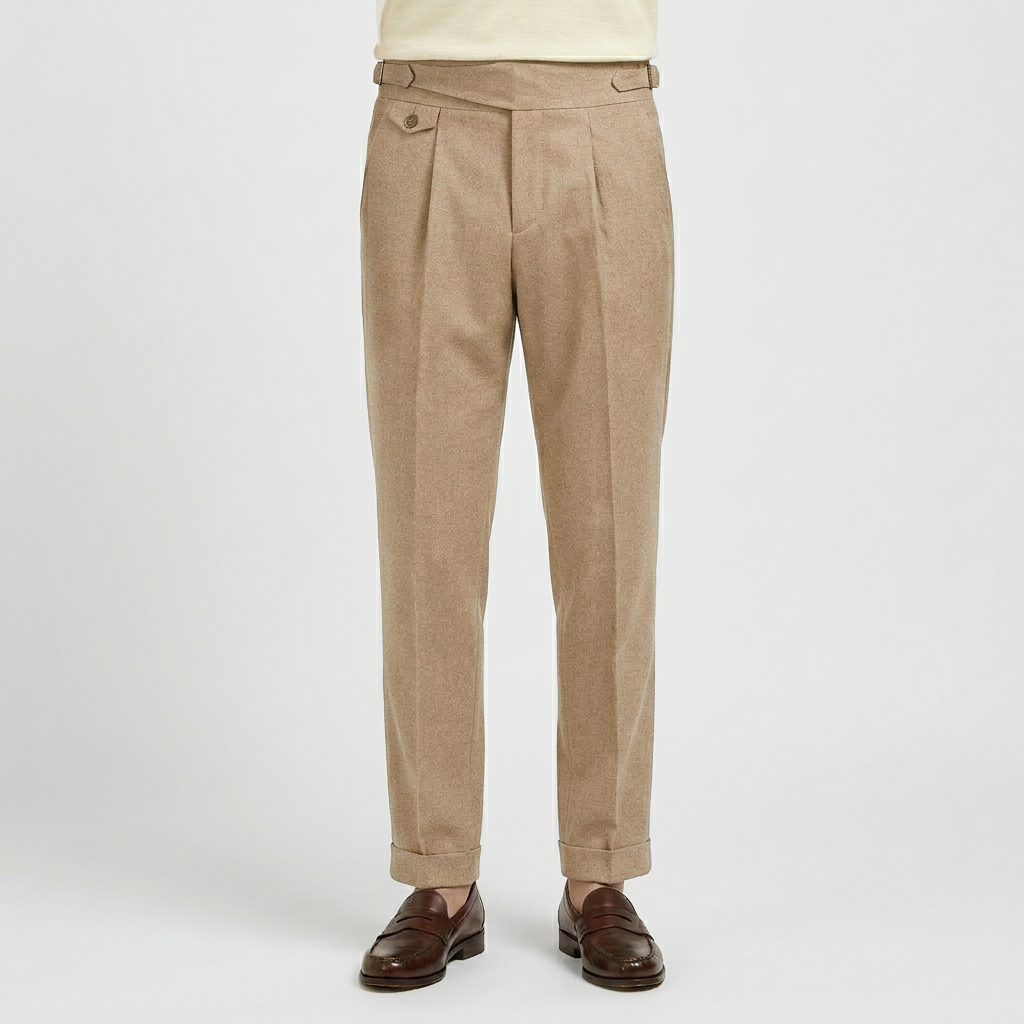 Rivaclo | Pantalon à pinces traditionnel pour homme