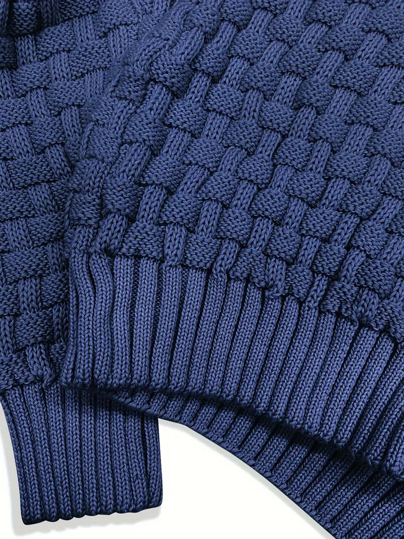 Pull homme maille chaude col rond quotidien
