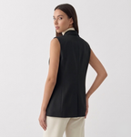 Rivaclo | Women's Fitted Blazer Vest – Sleeveless with Notched Collar