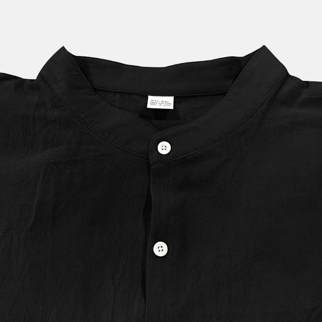 Rivaclo | Men's fitted shirt – mandarin collar long sleeves