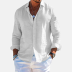 Rivaclo | Men's casual button-up shirt – linen style