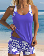 Sidonie | Tankini Fleuri Deux Pièces