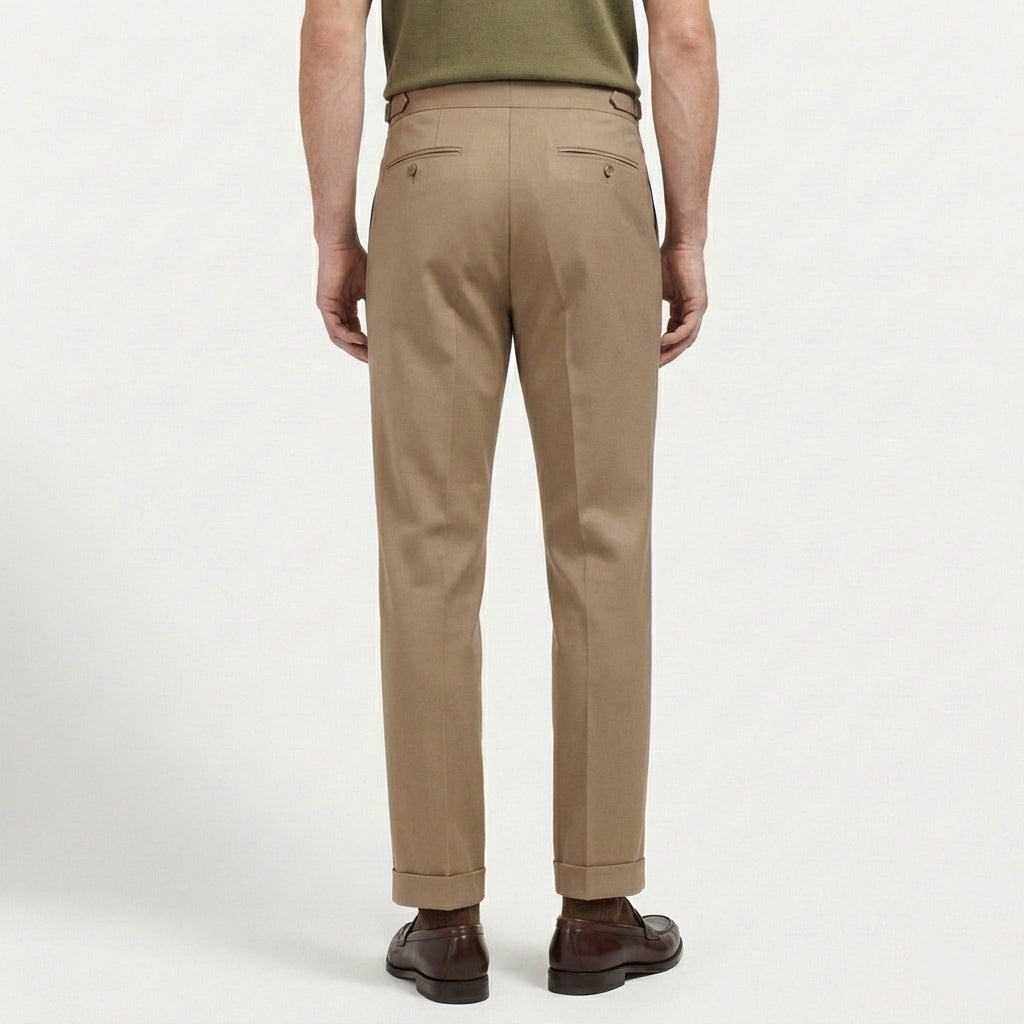 Rivaclo | Pantalon italien classique à pinces pour homme