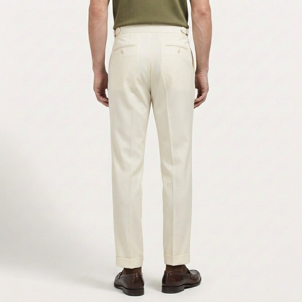 Rivaclo | Pantalon italien classique à pinces pour homme