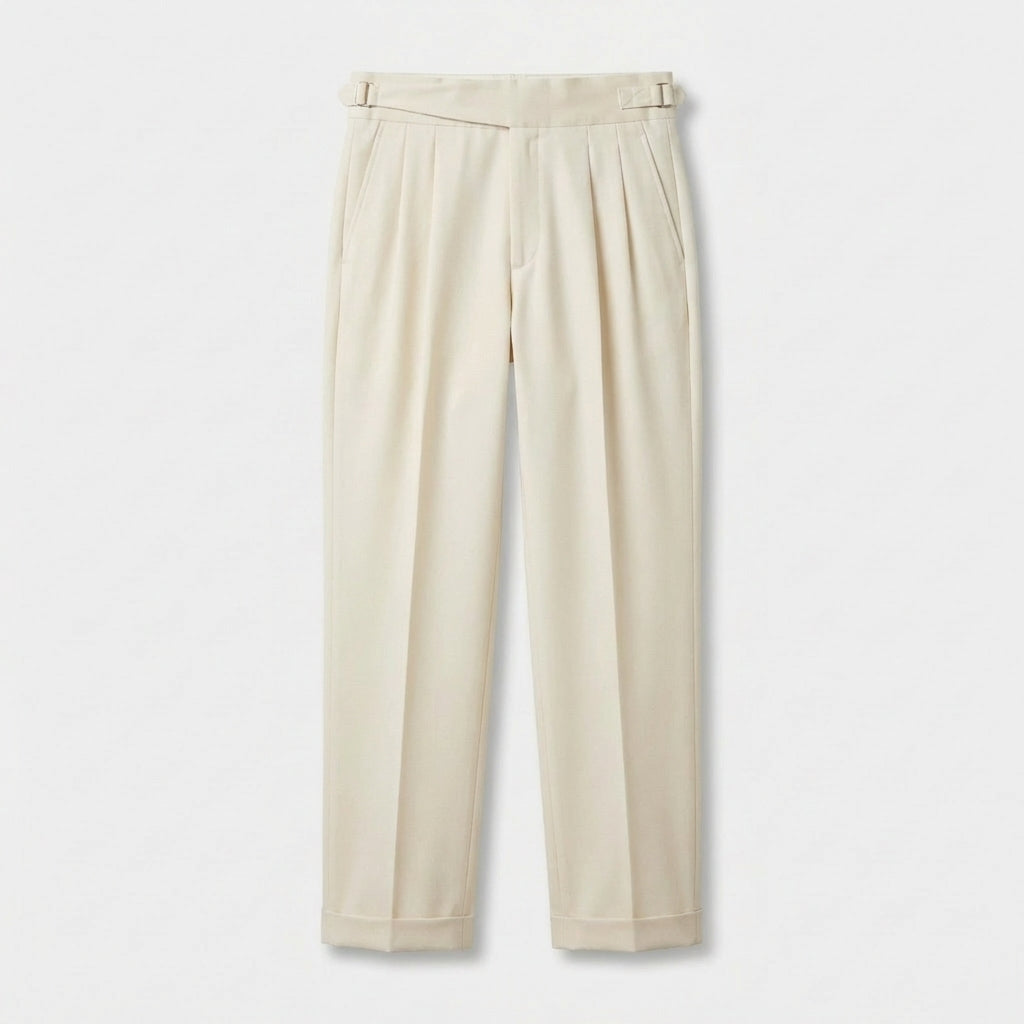 Rivaclo | Pantalon italien classique à pinces pour homme