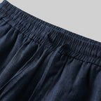 Rivaclo | Homme Ensemble Chemise Manches Longues et Pantalon – Taille Élastique Gris Bleu