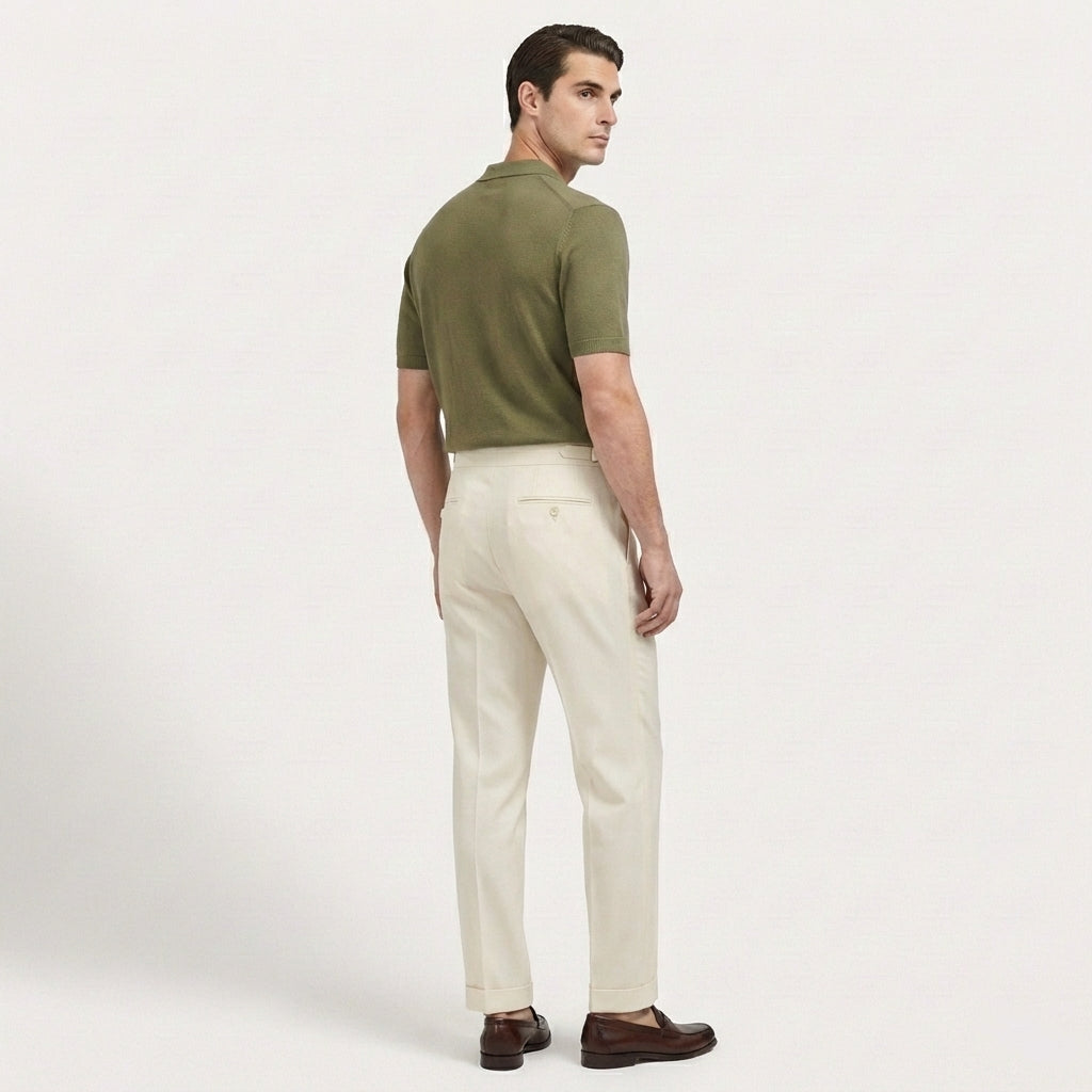 Rivaclo | Pantalon italien classique à pinces pour homme