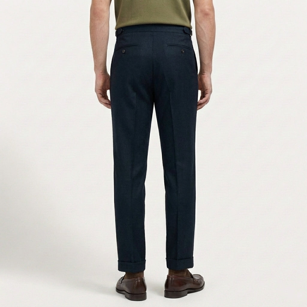 Rivaclo | Pantalon italien classique à pinces pour homme