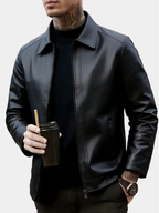 Veste homme classique zippée col rond ville