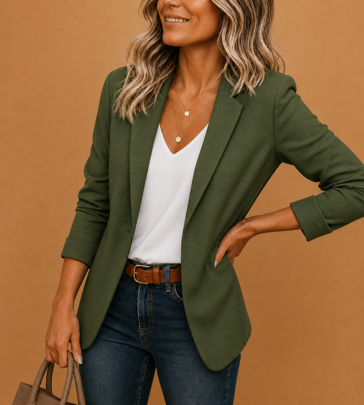 Odette | Blazer Cintré Rouge