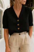 Diane | Blouse Blanche Boutonnée