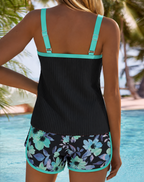 Géraldine | Tankini Gainant Fleuri