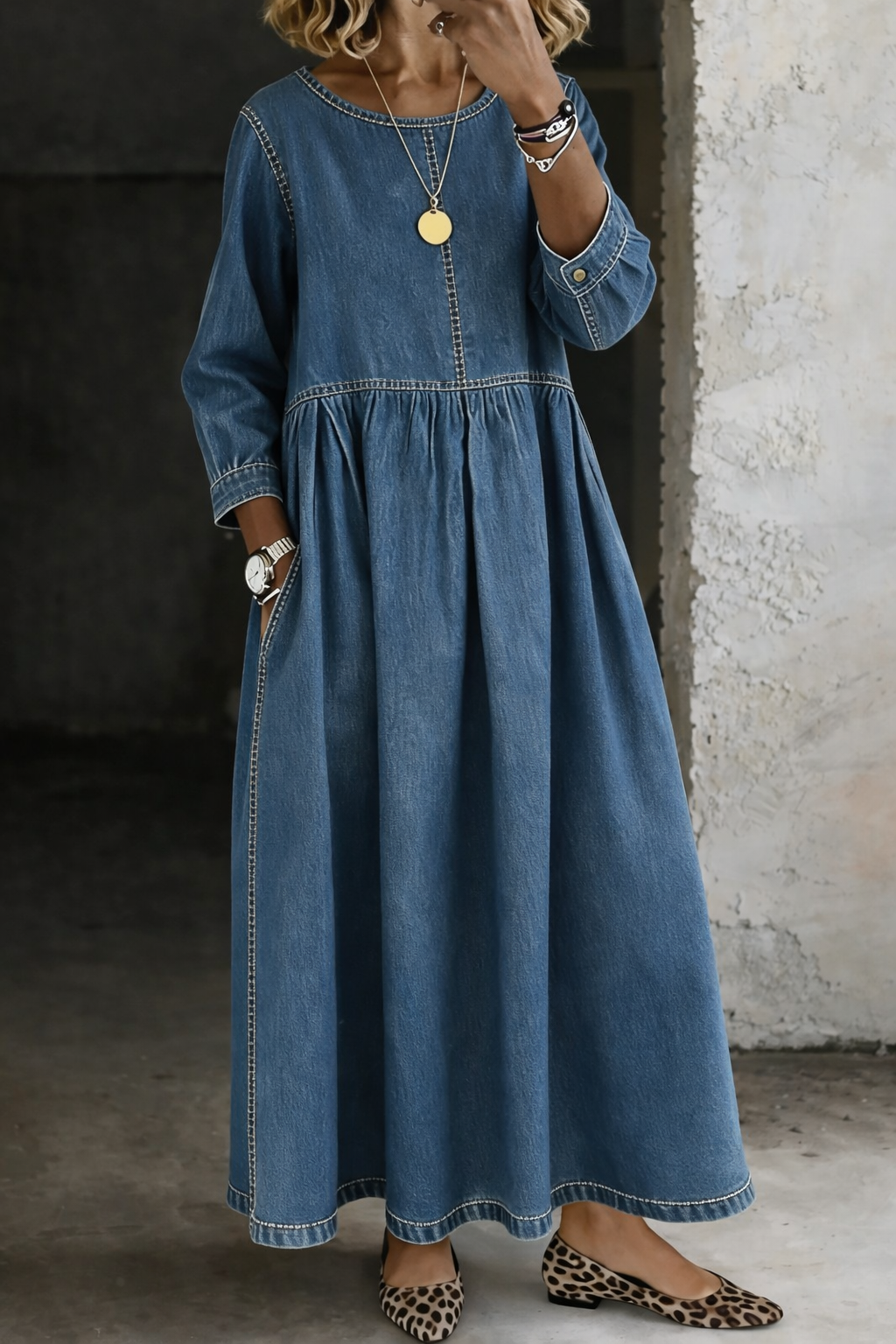 Élise | Robe Denim Ample