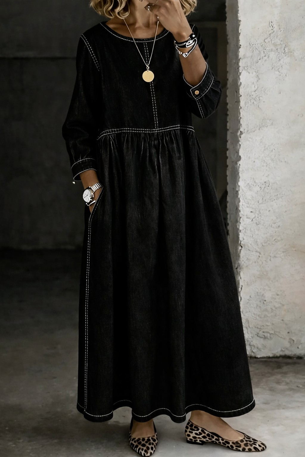 Élise | Robe Denim Ample