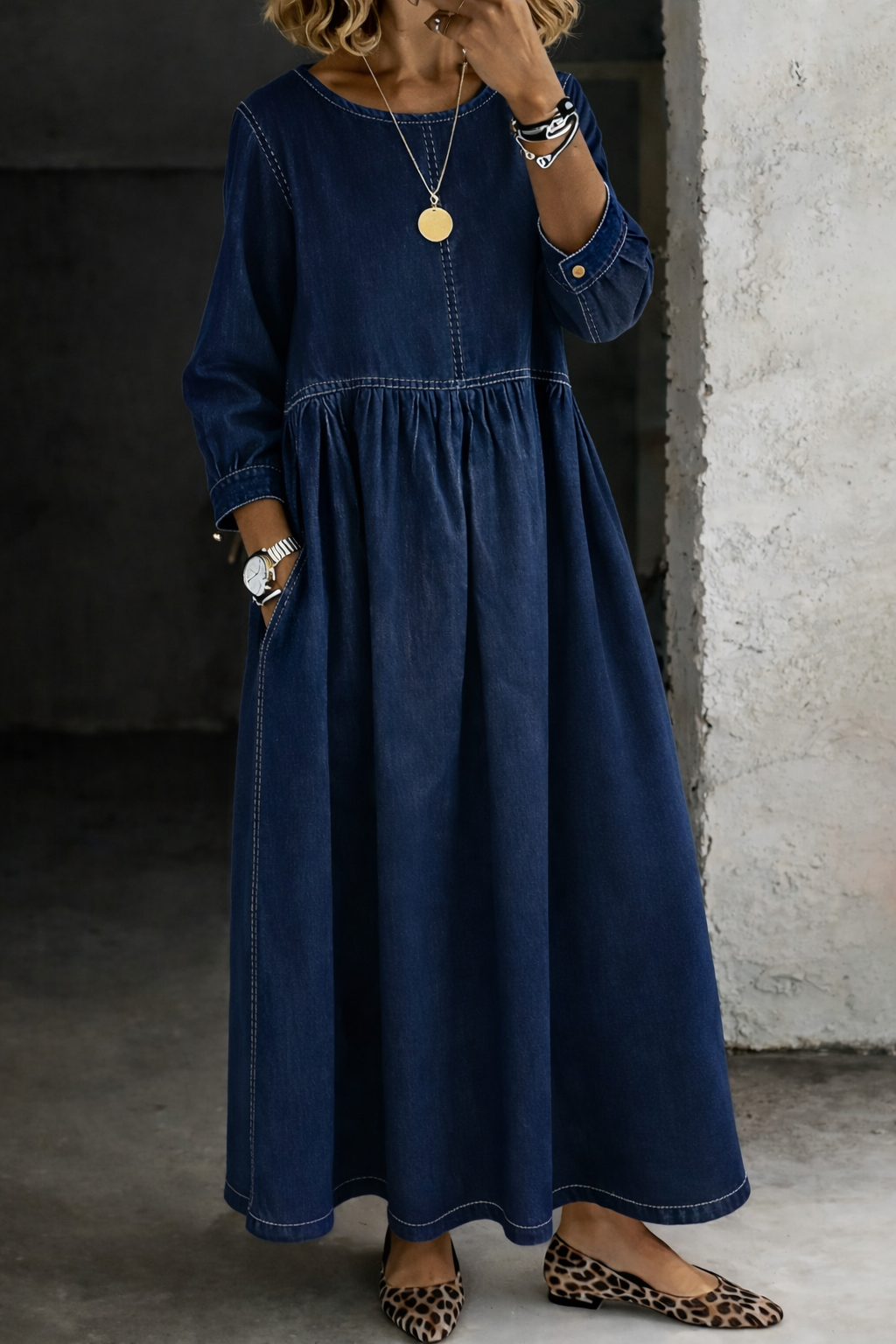 Élise | Robe Denim Ample