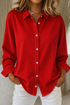 Violette | Chemise Rose Boutonnée