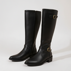 Rivaclo | Bottes d'Équitation Femme en Cuir – Tige Haute Classique