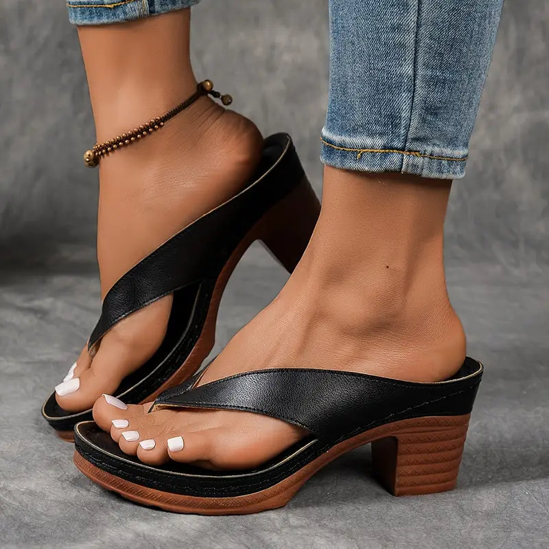 Laurène | Mules Orthopédiques Dorées