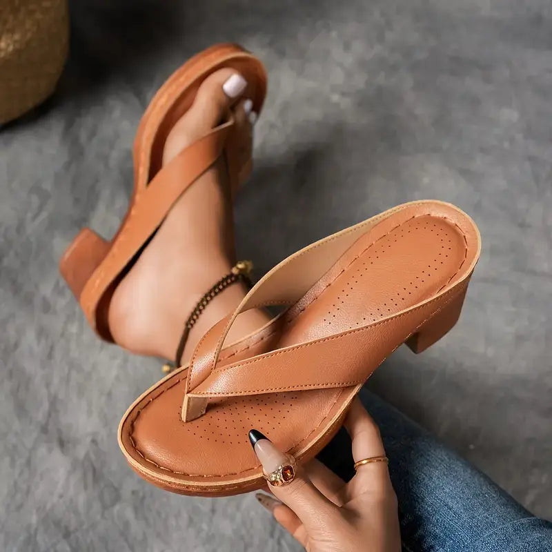 Laurène | Mules Orthopédiques Dorées