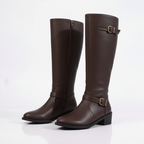 Rivaclo | Bottes d'Équitation Femme en Cuir – Tige Haute Classique