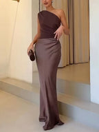 Lucie | Robe Maxi Une Épaule