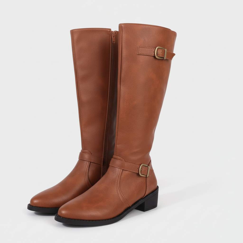Rivaclo | Bottes d'Équitation Femme en Cuir – Tige Haute Classique