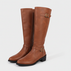 Rivaclo | Bottes d'Équitation Femme en Cuir – Tige Haute Classique