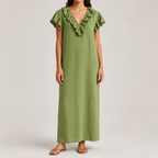 Carrina | Robe Maxi à Volants et Poches