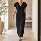 Carrina | Robe Maxi à Volants et Poches