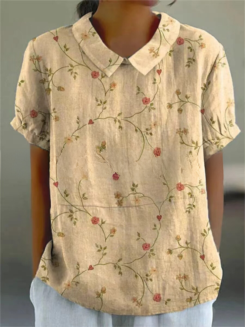 Louna | Chemise Fleurie Brodée