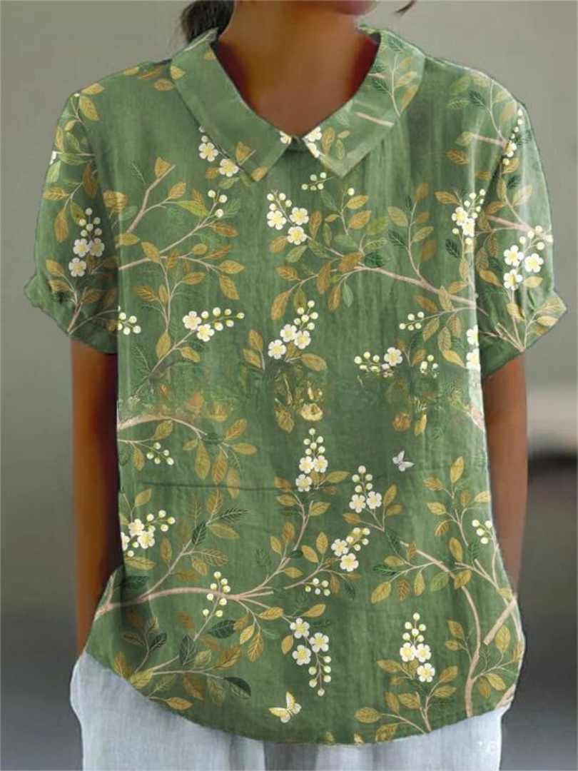 Louna | Chemise Fleurie Brodée