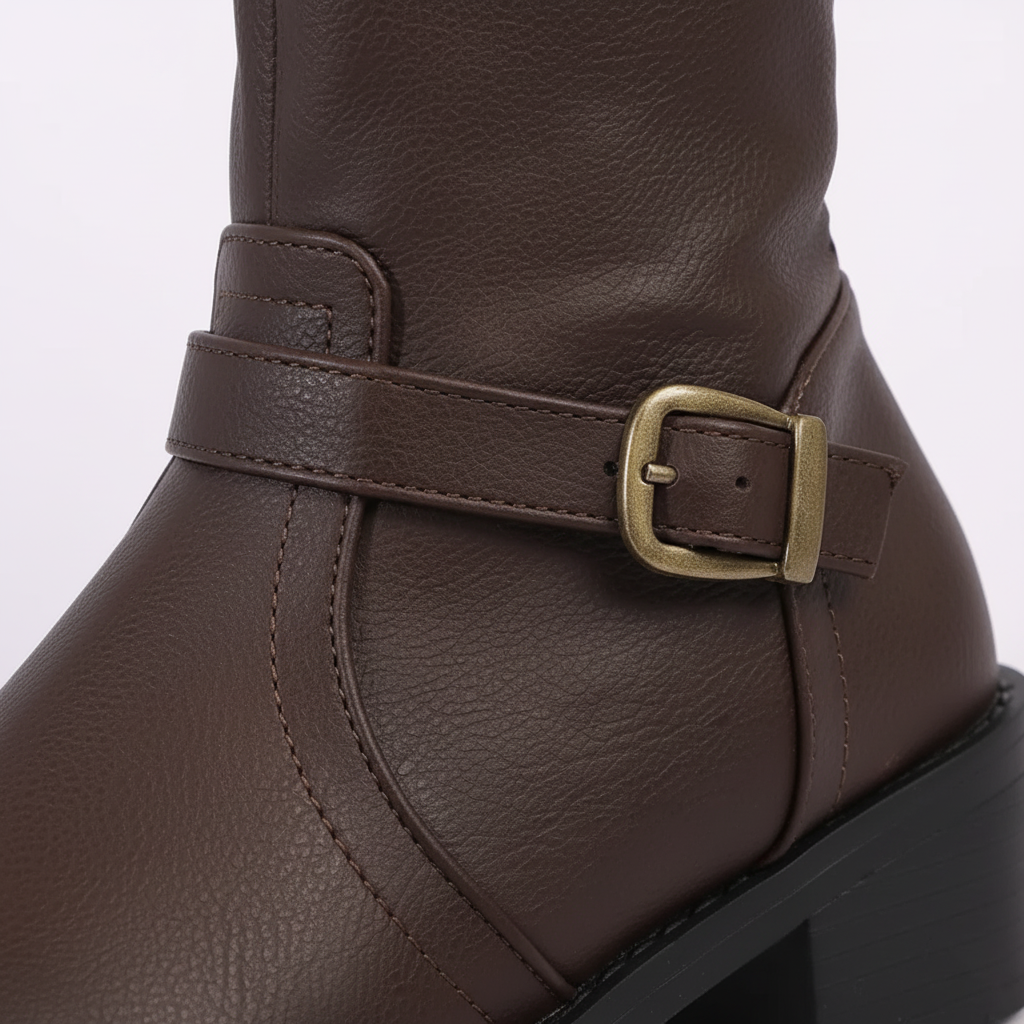 Rivaclo | Bottes d'Équitation Femme en Cuir – Tige Haute Classique