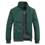 Cardigan homme maille zippé coupe bomber — Vert