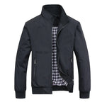 Cardigan homme maille zippé coupe bomber — Noir