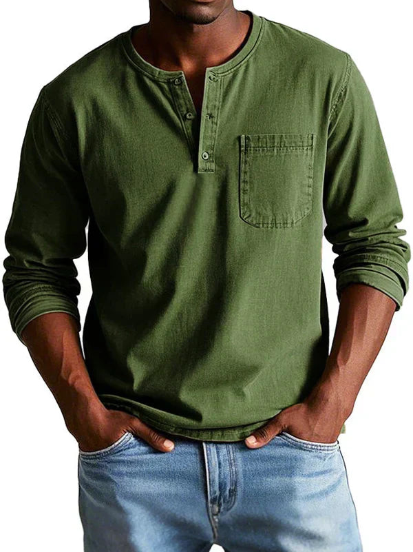 Lucas | Henley Homme Manches Longues
