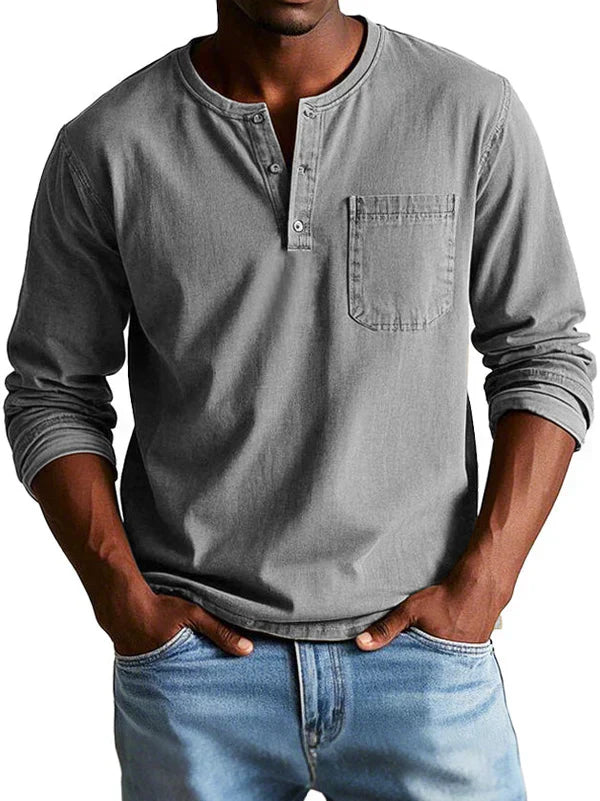 Lucas | Henley Homme Manches Longues