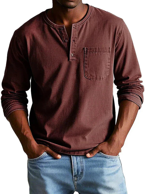 Lucas | Henley Homme Manches Longues