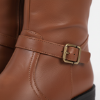 Rivaclo | Bottes d'Équitation Femme en Cuir – Tige Haute Classique