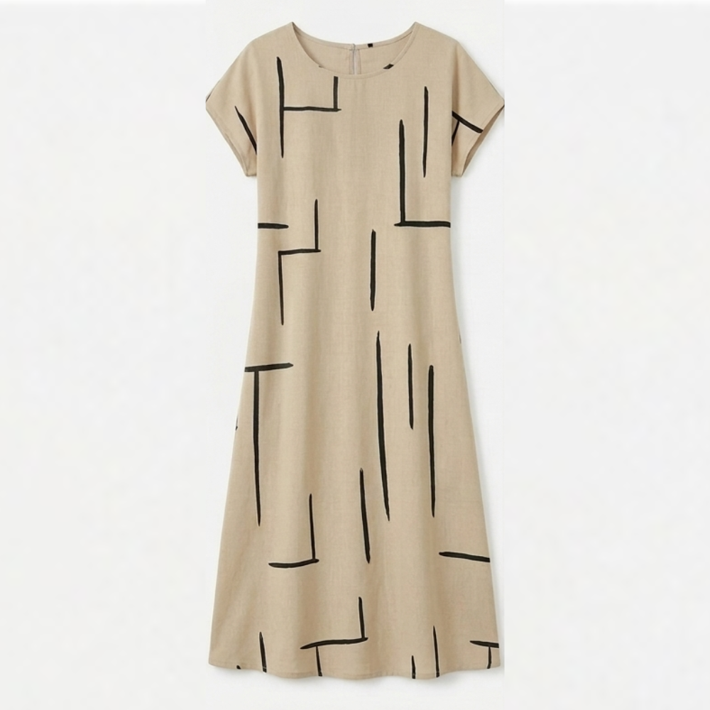 Lumara | Robe Droite Imprimé Abstrait