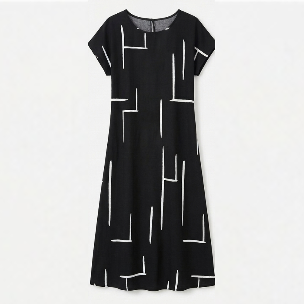 Lumara | Robe Droite Imprimé Abstrait