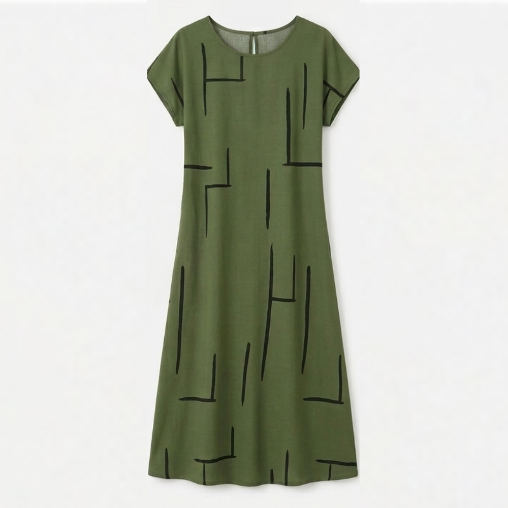 Lumara | Robe Droite Imprimé Abstrait