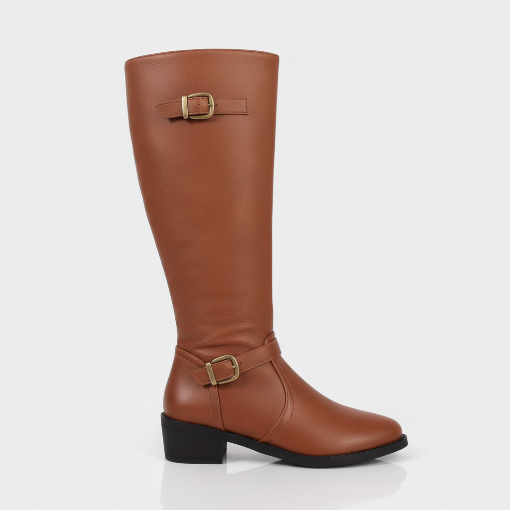 Rivaclo | Bottes d'Équitation Femme en Cuir – Tige Haute Classique