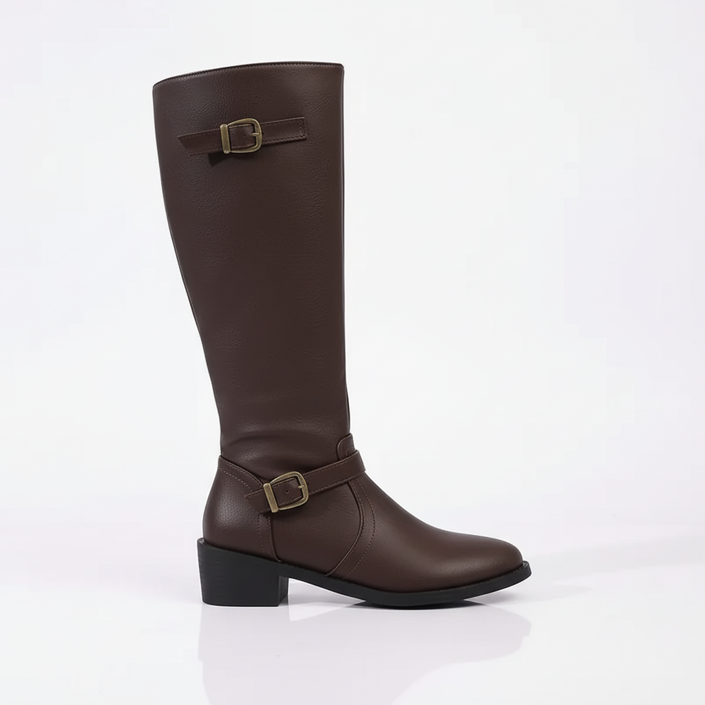 Rivaclo | Bottes d'Équitation Femme en Cuir – Tige Haute Classique