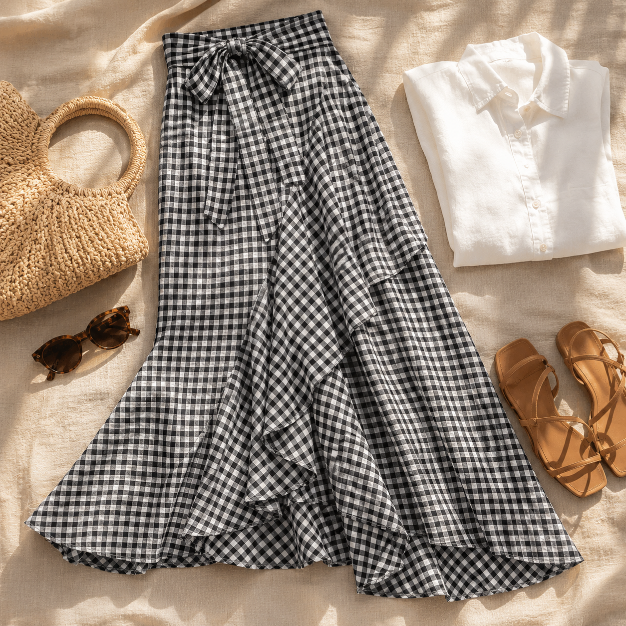 Nathalie | Jupe Maxi Vichy