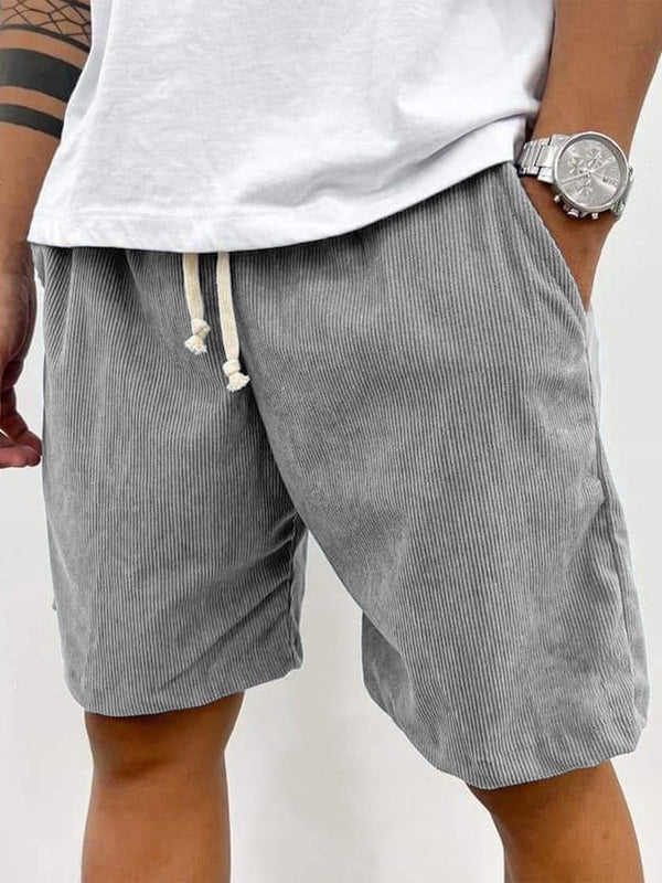 David | Short en Velours Côtelé à Cordon