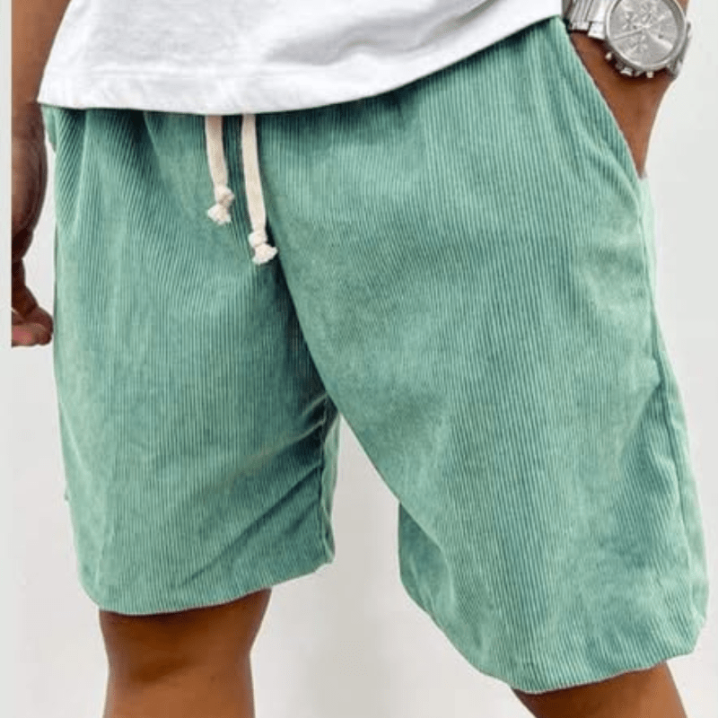 David | Short en Velours Côtelé à Cordon