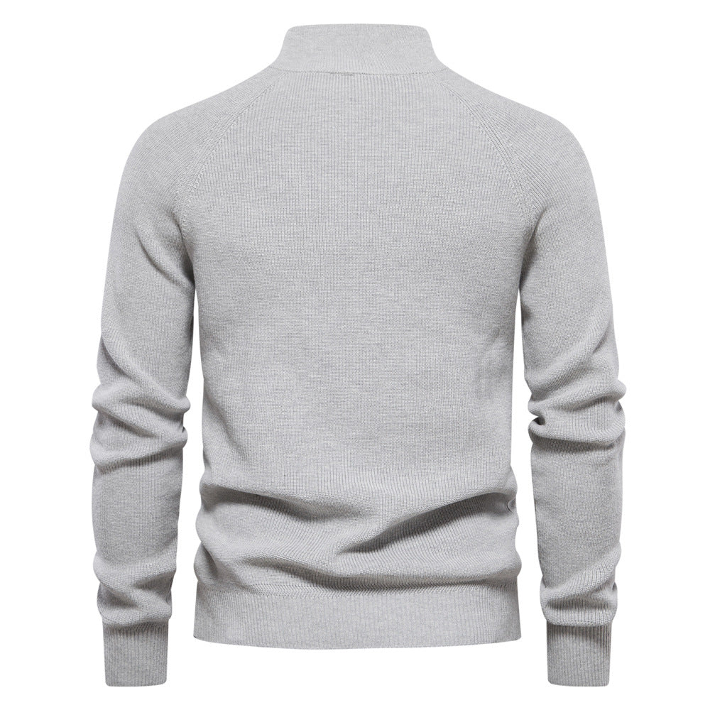 Pull homme automne maille douce col rond
