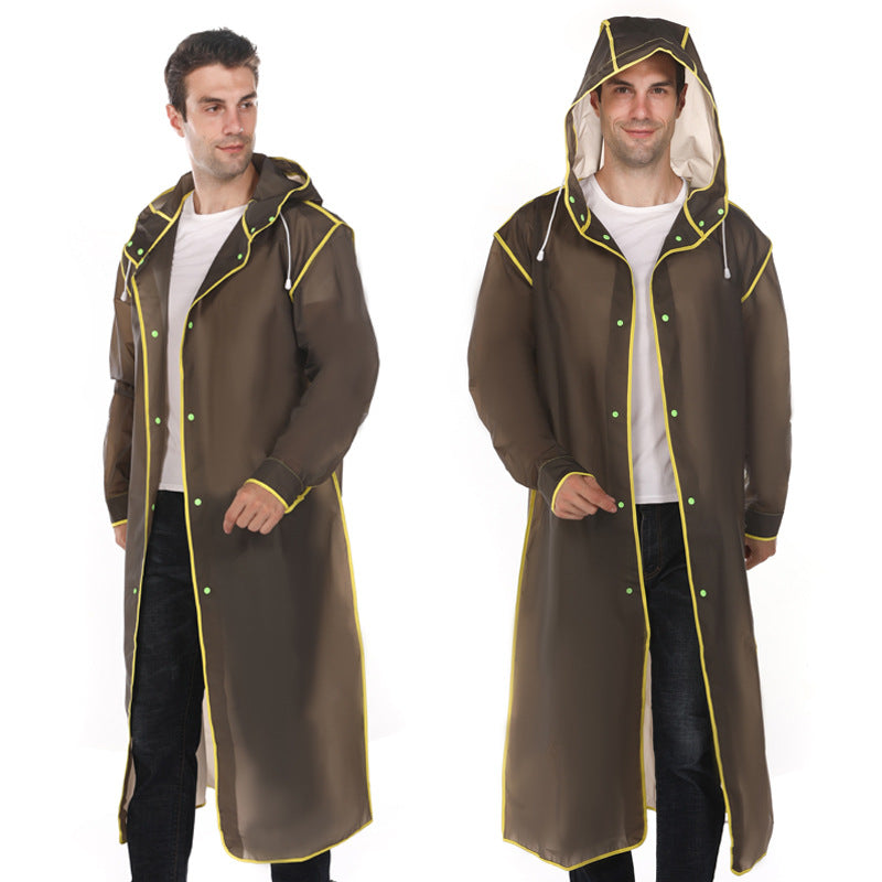 Manteau long homme de pluie coupe décontractée — Gris
