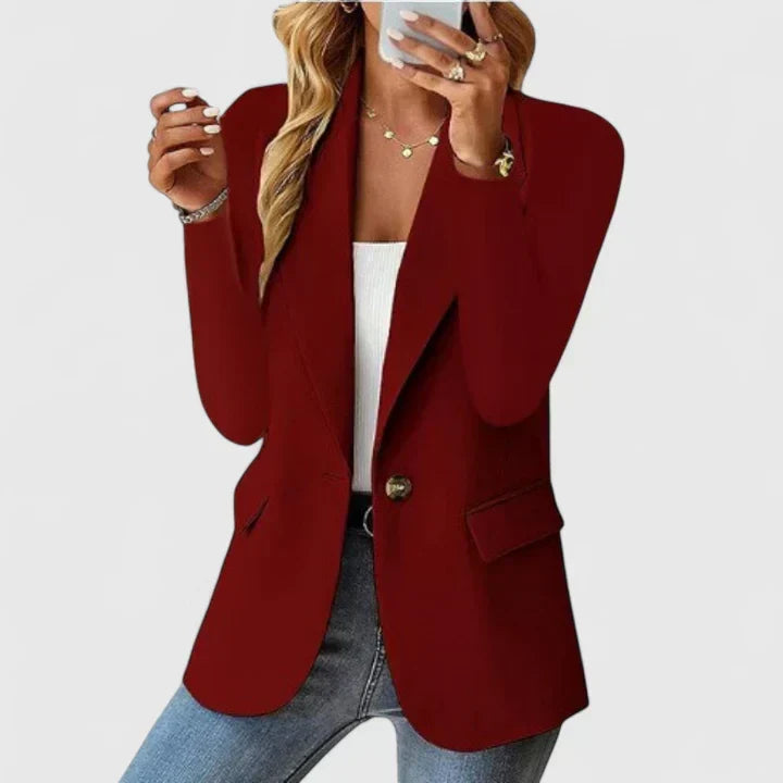 Blazer femme coupe droite élégante de ville 7
