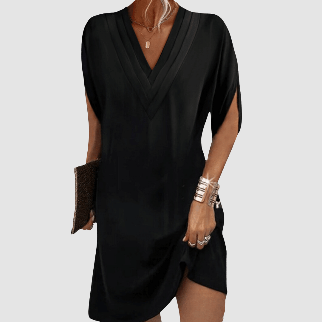 Léonie | Robe Tunique Col V